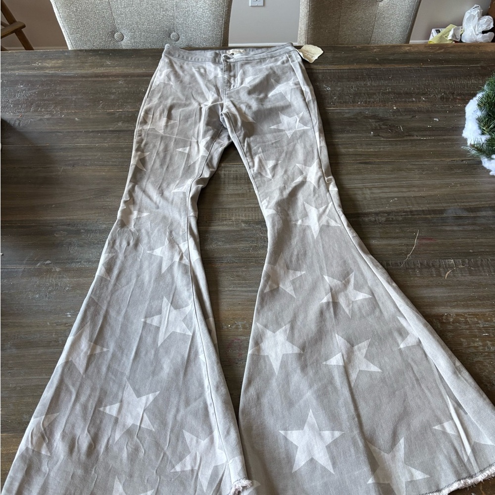 Altar'd State Star Pattern Flare Jeans